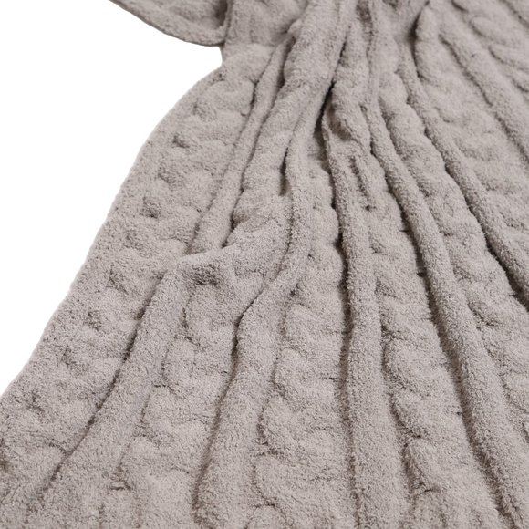 P/S Solid Cable Knitted pattern Luxury Soft Throw Blanket·50x60·Luxury· - Picture 8 of 9